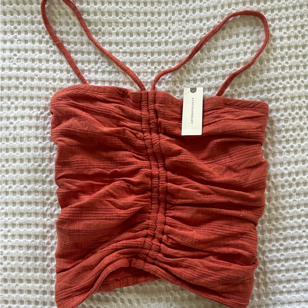 Coral Anthropologie Top
